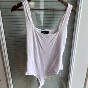 Got Some Sleek Moves White Sleeveless Bodysuit